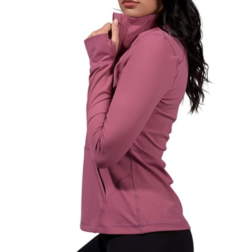 NWT Yogalicious Nude Tech Quarter Zip jacket